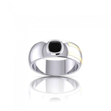 Blaque Rectangle Solitare Ring MRI478 - Jewelry